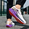 thumbnail image 3 of Men's Fashion Running Shoes with Full-Length Carbon Plate Technology - High-Rebound Cushioned Comfort, Shock Absorption & Stability - Lightweight Breathable Knit Low-Top Design for Marathon, Training, 3 of 9