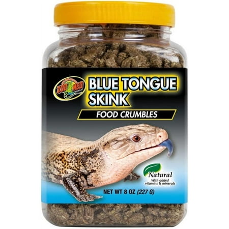 Zoo Med Blue Tongue Skink Food Crumbles [Reptile Snake Food, Reptile Supplies] 48 oz (6 x 8 oz)