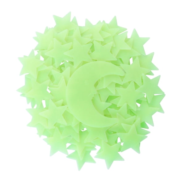 UPKOCH Fluorescent Star Ceiling Stickers Star Stickers Light Green Eco-friendly Bathroom 1 Set