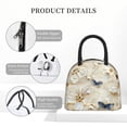 thumbnail image 4 of Balery Elegant Butterflies And Pearls Bolsa de Almuerzo para Mujeres, Caja de Almuerzo, Bolsa de Almuerzo Pequeña Impermeable, Tote de Almuerzo Reutilizable con Gran Capacidad, 4 of 6
