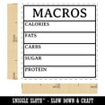 thumbnail image 2 of Macro Tracker Calories Fats Carbs Sugar Protein Self-Inking Rubber Stamp Ink Stamper - Pink Ink - Small 1 Inch, 2 of 7