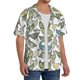 thumbnail image 2 of Balery Funny Chicken Camisa Casual de Manga Corta con Botones para Hombre, Texturizada, Estilo Cubano, para Playa, Verano-Medium, 2 of 5