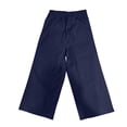 thumbnail image 5 of JCCXIN Toddler Baby Girls Wide Leg Pants Baggy Straight Leg Casual Pants With Pockets Breathable Summer Casual Daily Wear Lovely Holiday Bottoms,Navy,7-8 Years, 5 of 5