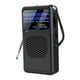 thumbnail image 3 of Mini radio para hombres y mujeres con linterna LED de emergencia, pequeña y ligera, 12,9 cm x 7 cm, ideal para viajes, dormitorio, interior exterior,, 3 of 10