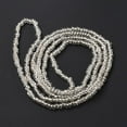 thumbnail image 2 of 20 pc Waist Beads Transparent Glass Seed Beads Stretch Body Chain Fashion Summer Jewelry for Women Silver 31-1/2~31-7/8 inch(80~81cm), 2 of 4