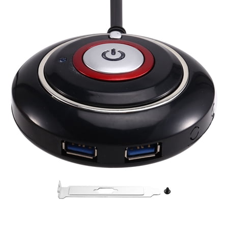 Computer Desktop Switch Button with Dual USB Port Desktop Host External Button Paste Type Swich