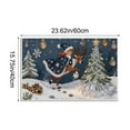thumbnail image 4 of Embroidery Christmas Outdoor Rugs Christmas Decor Doormat, Cozy Holiday Welcome Mats, Outdoor Covered Area Carpet Mats, Santa & Sled Design, Farmhouse Entryway Doormat, 4 of 6