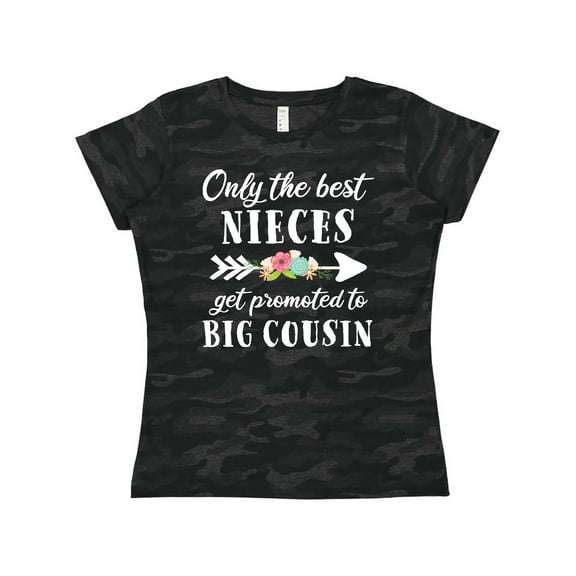Inktastic Only the Best Nieces Get Promoted to Big Cousin Women's T-Shirt