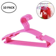 Style That Baby Pack of 10 Child Coat Hangers Non Slip Plastic Shoulder Notches Clothes Hangers for Kids Baby Clothing