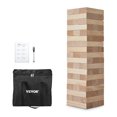 thumbnail image 1 of VEVOR Tumbling Timber Toy 54 Blocks Large Tumble Tower Blocks Game Pine Wood Bag, 1 of 9