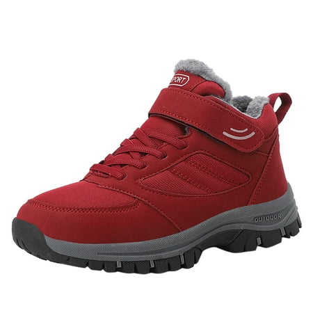 

HSMQHJWE Snow Boots Women Size 21W Arch Support Boots For Women Flat Plus Couples Sport Warm Shoes Boots Boots Women Snow Keep Toe Velvet Round Hook&Loop Women S Boots Extra Wide Calf Winter Boots F