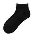 thumbnail image 2 of 1 Pair Cooling Mesh Ankle Socks for Women, Thin Breathable Odor-Resistant Seamless Toe Liners with Moisture-Wicking Fabric for Running & Sports Black, 2 of 3