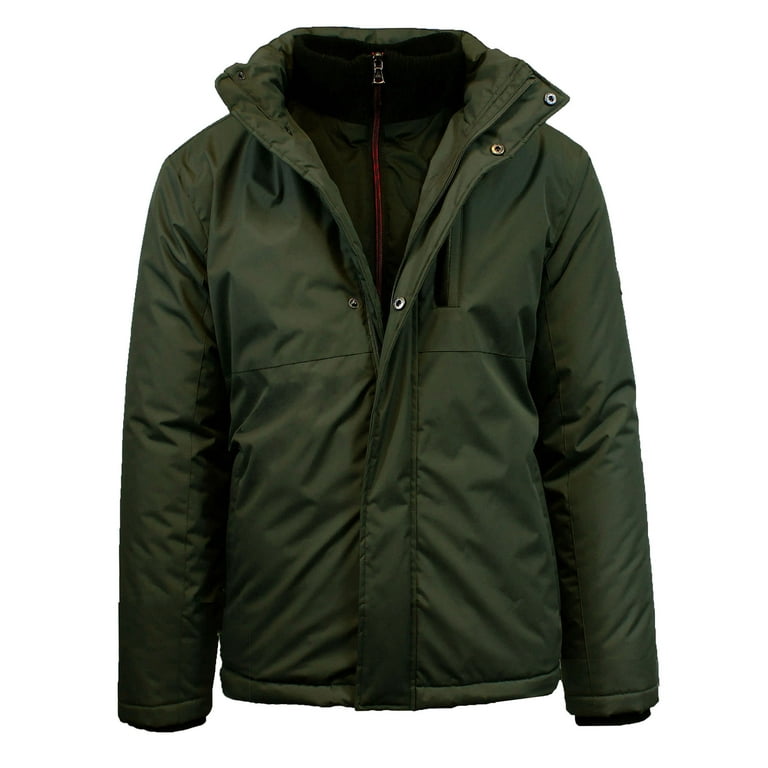 Mens Heavyweight Western Puffer Jacket Walmart