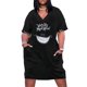 thumbnail image 2 of Estamos todos locos aquí - vestido largo con bolsos para mujer vestido de graduación mangas largas para mujer vestidos anchos, 2 of 7