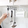 thumbnail image 4 of CNKOO Multi-Function Under The Closet Hanging Kitchen Metal Hook Organizer Shelf Wardrobe Coffee Cups Holder  Gold, 4 of 5