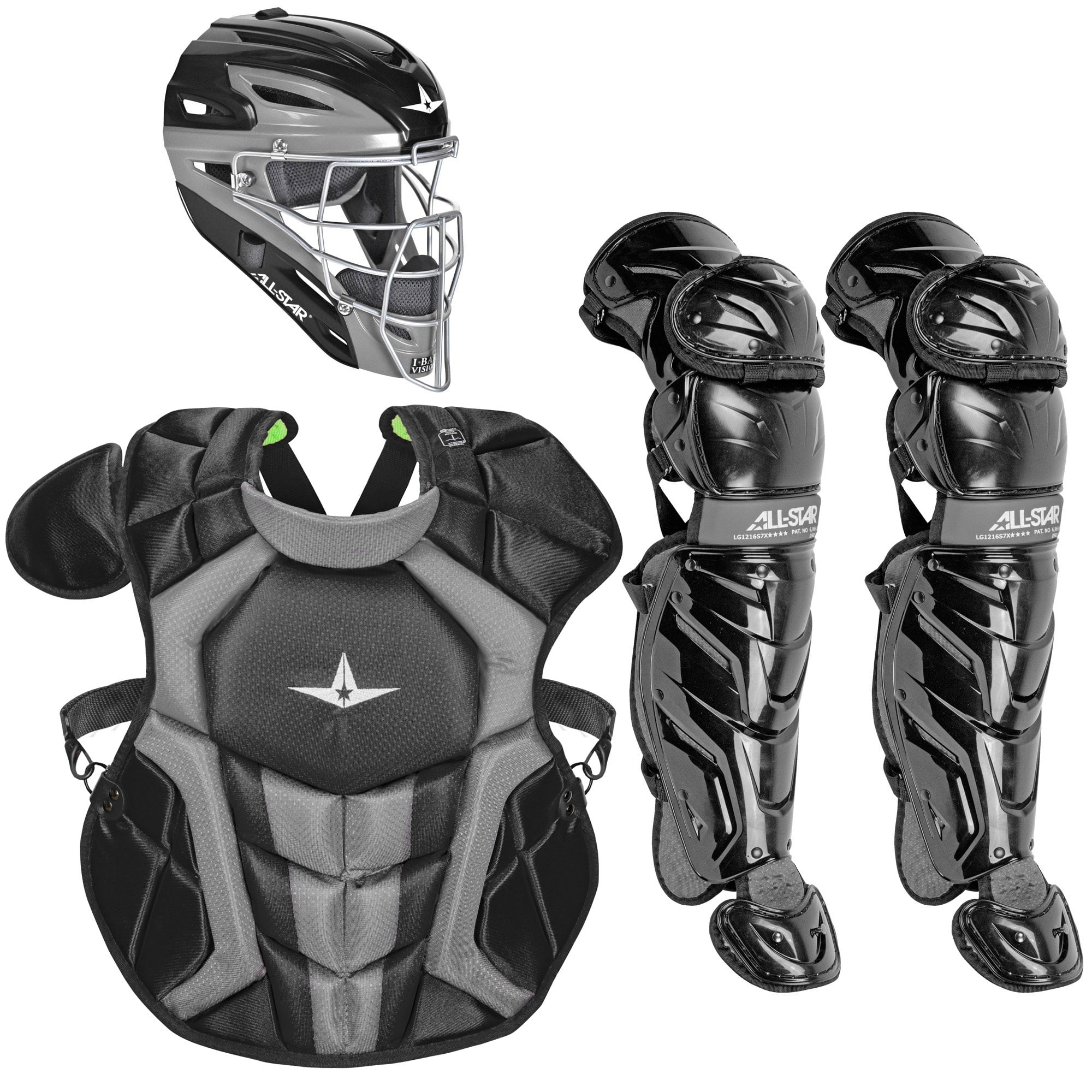 AllStar CKCC1216S7X Black System 7 Axis Intermediate Pro Catchers Set