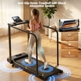 thumbnail image 6 of Treadmill for Seniors with Long Handrails,2.5HP Treadmill for Home 300 lbs Capacity,5% Incline,emote Control, LED Display, Cup & Phone Holder, 6 of 9