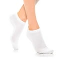 thumbnail image 6 of 12 Pairs Womens Ankle Socks Low Cut Fit Crew Size 9-11 Sports White Footies, 6 of 7