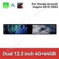 thumbnail image 2 of ZWNAV Dual 12.3 inch Screen Car Radio For Honda Accord/Inspire 2018-2022 Android GPS Navigation Multimedia Video Player Stereo Receiver Head Unit, 2 of 14