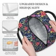 thumbnail image 3 of Easygdp Floral Large Insulated Lunch Bag，Aluminum Lining, Spacious Design, Leakproof, Ideal for Work, Picnics, Travel, and Outdoor Activities-One Size, 3 of 6