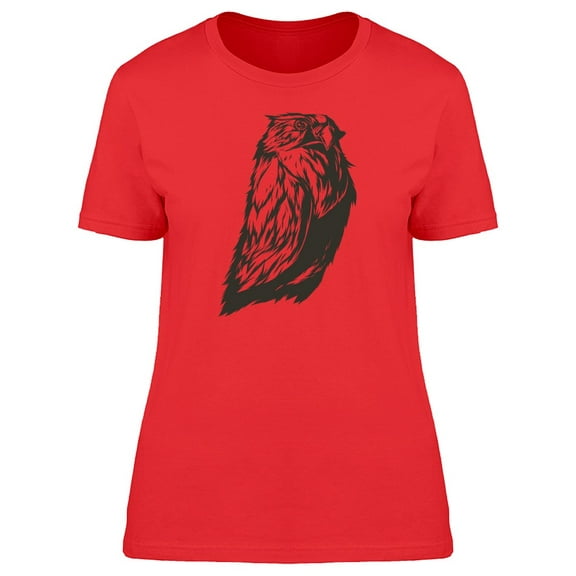 Cool Grunge Tribal Owl Tee Women's -Image by Shutterstock