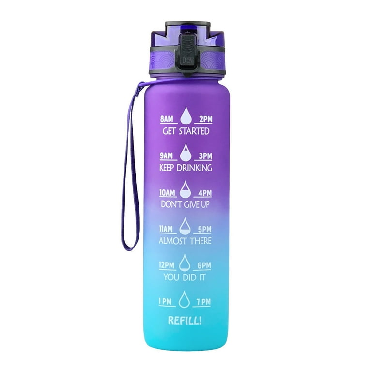 Water Bottles with Times To Drink | Motivational Water Bottle with Time  Marker | BPA Free Gym Water …See more Water Bottles with Times To Drink 