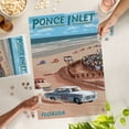 thumbnail image 4 of Lantern Press 1000 Piece Jigsaw Puzzle, Dayton Beach Race Scene, Ponce Inlet, FL, 4 of 5