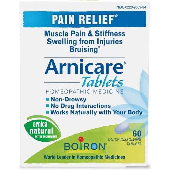 Boiron Arnicare, Homeopathic Pain Relief Remedy - 60 Tablets