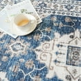 thumbnail image 3 of YOUFORTONG 2'6x14 Vintage Washable Hallway Runner, Non-Slip Soft Rug, Farmhouse Carpet for Entryway Kitchen Living Room Bedroom,Blue, 3 of 7
