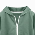 thumbnail image 5 of Gibobby Hoodie Toddler Kids Zip Up Hoodie Soft Sweatshirt Back To School 2T 3T 4T 5T 6T 7T 8T Kids Hoodies For Toddler Zipper Hoodie Sweatshirts(9-10 Years,Green), 5 of 7