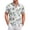 White010, variant on QHRMKOG Mens Shirt Loose Fit Tropical Print Short Sleeve Hawaiian Shirt Breathable Holiday Button Down Beach Shirt Summer Fashion Tops Green 3XL