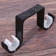 thumbnail image 5 of Pieces of Double Curtain Brackets for Ceiling Black Aluminum Alloy Brackets, 5 of 5