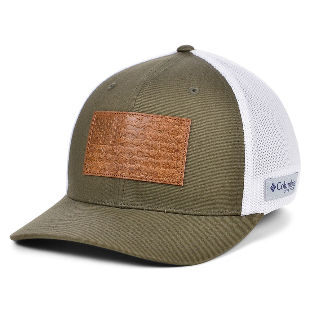 Columbia PFG Fish Flag Mesh FlexFit Hat Cocoa Butter Yellow, 47% OFF