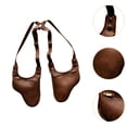 thumbnail image 6 of yuksok Hidden Underarm Shoulder Bag Wallet for Party Medieval Hiking Dark Brown, 6 of 9
