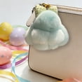thumbnail image 6 of Surpdew Soft Fluffy Rabbit Keychain Cute Pbunny Key Rings Pbunny Key Rings Faux Fur Keyring Pompom Keychain Decoration Mint Green, 6 of 6