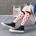 thumbnail image 3 of Lsque Crayfish And Hearts Printed Crew Socks Men's Women's LightWeight Thin Casual Calf Socks ,Knee High Socks,Cotton Socks, 3 of 9