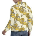 thumbnail image 6 of Wukai Cartoon Honey Pot Bee Sunflower Print Men Hoodies Fleece Sweatshirts Long Sleeve Sweaters Pullover Fall Outfits Winter Clothes-Medium, 6 of 7