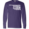 thumbnail image 3 of Inktastic Oklahoma Silhouette Mandala Long Sleeve T-Shirt, 3 of 5