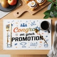 thumbnail image 2 of Blue Funny Words Placemats Set of 6, Cartoon Celebration Trophy Placemats for Dining Table, Place Mats for Kitchen Tabletop, Waterproof Wipeable Dining Table Mats Set, 2 of 9