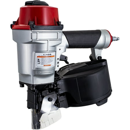 

BENTISM Roofing Nail Gun CN55 Professional Coil Nailer from 1-Inch up to 2-1/4-Inch Siding Nailer with Adjustable PC Magazine Coil Siding Nailer 15 Degree for Driving Roofing Nails Fast and Hard