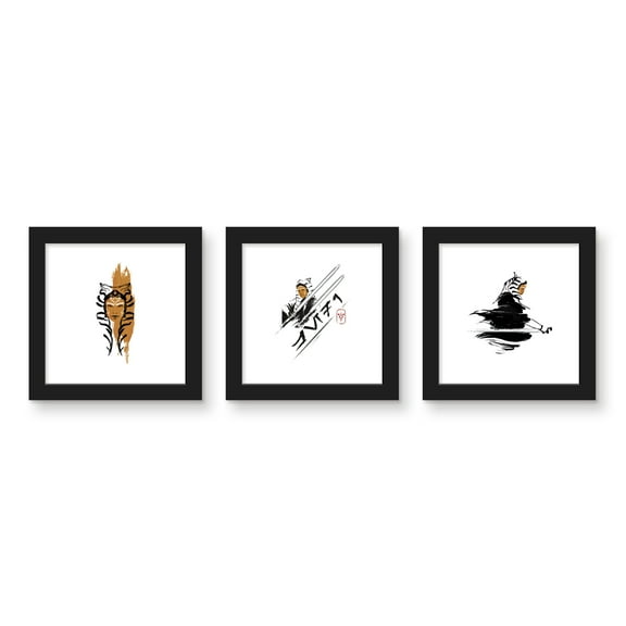 Gallery Pops Star Wars: Ahsoka - Brush Art Wall Art Bundle (3-Pack)