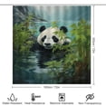 thumbnail image 2 of Funny Cute Panda 4 Piece Shower Curtain Sets, Non-Slip Rugs, Toilet Lid Cover And Bath Mat, for Bathroom Decor Set, 72" X 72", 2 of 8
