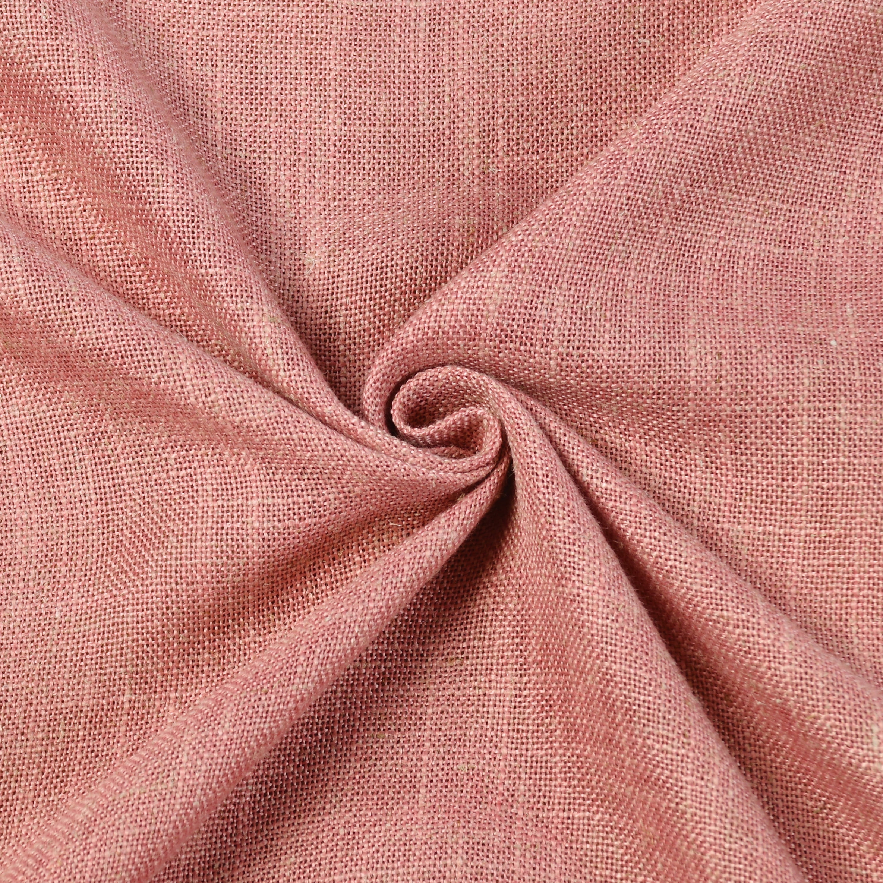 Better Homes & Gardens Linen Blend Light Filtering Rod Pocket Kitchen Curtain Tier and Valance, Set of 3, Old Rose, 60 W x 36 L
