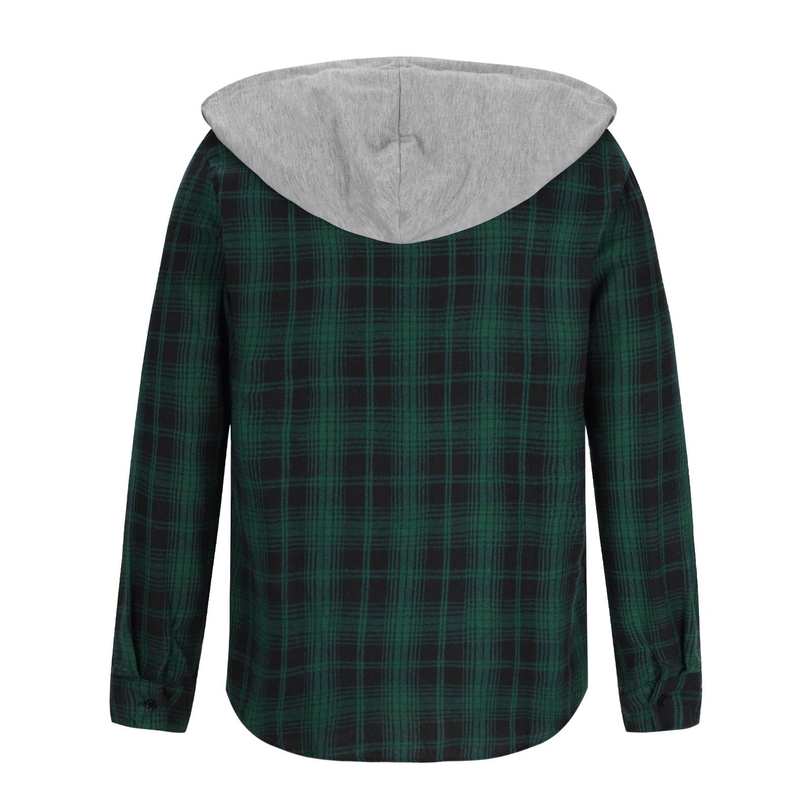 FAVIPT Plaid Hoodie Jacket for Men Lightweight Thin Long Sleeve