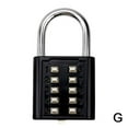 thumbnail image 7 of 6/8/10 Digit Combination w/ Keys Travel Suitcase Luggage Bag Res Padlock, 7 of 7