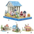 thumbnail image 2 of VONKY 3D Paper Assembly Toy Children Architecture Building Paper Model Kids Early Education Assembly House Toy Type 4, 2 of 8