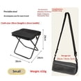 thumbnail image 5 of Tabouret Portable pour l'Alpinisme et la Randonnée, Tabouret Pliable Léger avec Sac de Transport, Repose-Pieds Extérieur pour Pique-Nique Randonnée Pêche (Noir, Petit), 5 of 5