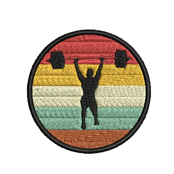 Dad Strong Embroidered Patch Iron-On Applique, Cosplay Vest Clothing Badge Back Packs Uniform DIY