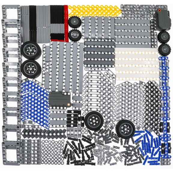413 Pcs Technic-Parts Beams-Bricks-Pins Liftarm-Arms, Suitable for Technic-Block MOC Building Toys