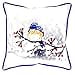 thumbnail image 3 of Betsy Drake SN515 12 x 12 in. Blue Bird & Snow Small Indoor & Outdoor Pillow, 3 of 4
